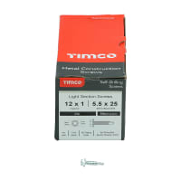 TIMCO Hexagonal Washer Face Self Drilling Screw 25 x 1mm Box of 500