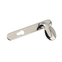 Trojan Euro UPVC Offset Lever Pad Set 210mm with Fixings Chrome