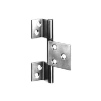 A Perry No.1381 Three Leaf Cabinet Hinge 63mm Nickel Plated