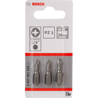 Bosch Screw driving Extra Hard PZ1 25mm Pack of 3