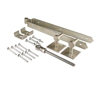 A Perry No.167/153 Adjustable Bottom Fieldgate Hinges Set 600mm Galvanised