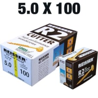 Reisser Cutter Pozi Partial Thread Woodscrews 5 x 100mm Pack of 200