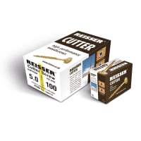 Reisser Cutter Pozi Full Thread Woodscrews 5 x 50mm Pack of 200