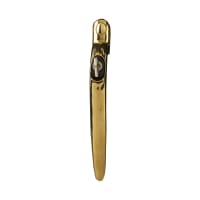 Locking Inline Espag Handle Gold/Black Button 40mm Spindle
