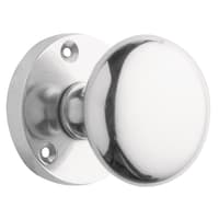 Sprung Mortice Knob Set 76mm Diameter Polished Chrome Plated