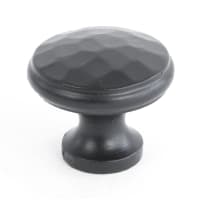 From The Anvil Black Hammered Cabinet Knob - Medium