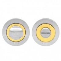 Karcher Bathroom Turn & Release Dual Polished Brass/Satin Stainless Steel