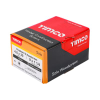 TIMco Solo Woodscrews 4.5 Gauge 30mm Zinc Yellow Passivated Box of 200