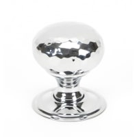 From the Anvil Hammered Mushroom Cabinet Knob 32mm Polished Chrome