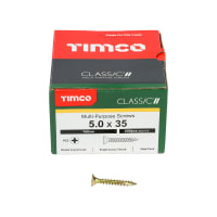 TIMco Classic Multi-Purpose Double Countersunk Screws 5 Gauge 35mm L Box of 200