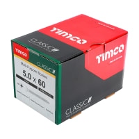 TIMco Classic Pozi Countersunk Wood Screw 5 x 60mm Box of 200