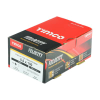 TIMco Velocity Premium Wood Screw 5 x 100mm Box of 100