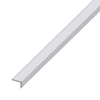 Rothley Silver Anodised Aluminium Unequal Sided Angle Bar 1m x 14 x 10 x 1.5mm