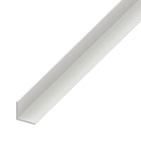 Rothley White Hard Polyvinyl Chloride Equal Sided Angle 2.5m x 20 x 1mm