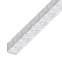 Rothley Chrome Drilled Galvanised Steel Equal Sided Angle Strip 1m x35.5x1.5mm