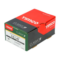 TIMCO Classic Multi-Purpose Double Countersunk Screws 6 Gauge 40mm L Box of 200