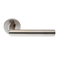 Mitred Lever Latch Straight Handle Set Stainless Steel