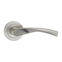 Fortessa Verto Lever on Round Rose 118 x 52mm Satin Nickel