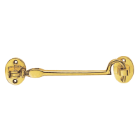 Carlisle Brass Heavyweight Cabin Hook Silent Pattern 305mm Pol Brass