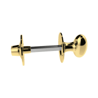 Carlisle Brass Oval Thumb Turn with Coin Release 36mm Polished Brass