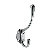 Carlisle Brass Victorian Hat and Coat Hook 137 x 64mm Polished Chrome