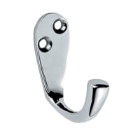 Carlisle Brass Victorian Single Robe Hook 46mm Polished Chrome