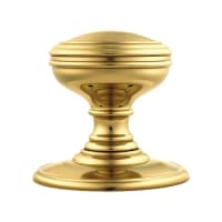 Carlisle Brass Delamain Concealed Fix Plain Door Knob Polished Brass