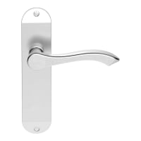 Carlisle Brass Ashtead Lever on Short Backplate Satin Chrome