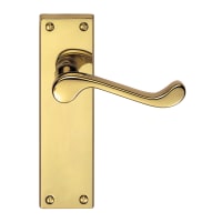 Carlisle Brass Victorian Scroll Lever Latch Handle Polished Brass