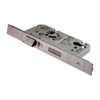 Eurospec Easi-T Contract Din Euro Profile Sashlock Radius Escape Lock 86mm Satin Stainless Steel