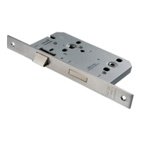 Eurospec Easi-T Contract Bathroom Din Lock 55mm Satin Stainless Steel
