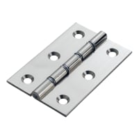 Carlisle Brass Double Steel Washered Butt Hinge 76mm Polished Chrome