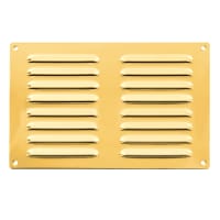 Carlisle Brass Ventilator Hooded Louvre Pattern 242 x 165mm Pol Brass