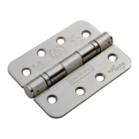 Eurospec Ball Bearing Hinge Radius Grade 13 102mm Satin Stainless Steel