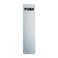 Eurospec Push Finger Plate 300 x 75mm Satin Anodised Aluminium