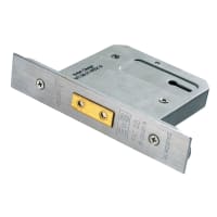 Eurospec Easi-T3 Lever Deadlock 76mm Satin Stainless Steel