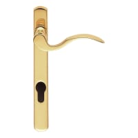 Carlisle Brass Scroll Lever Euro Handle Right Hand Polished Brass