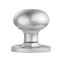 Carlisle Brass Concealed Fix Mushroom Mortice Knob Satin Chrome