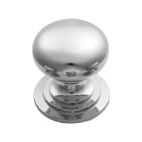 Carlisle Brass Fingertip Victorian Cupboard Knob 32mm Polished Chrome