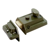 Carlisle Brass Rim Traditional Style Cylinder Nightlatch 60mm Green