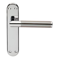 Serozzetta Scope Lever Latch Satin Nickel/Polished Chrome