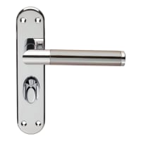 Serozzetta Scope Lever Backplate Satin Nickel/Polished Chrome