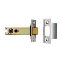 Eurospec Easi-T Heavy Sprung Tubular Latch 127mm Electro Brassed/Satin Stainless Steel