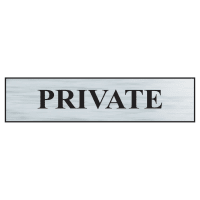Private' Sign BRS 220 x 60mm