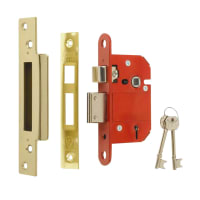 ERA Fortress 2 Key Sashlock Polished Brass 76mm