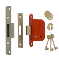 ERA Fortress 5 Lever Deadlock Satin Chrome 76mm