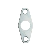 ERA Budget Lock Flat Escutcheon Plate 62 x 21mm Bright Zinc Plated