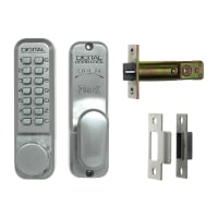 ERA Digital Door Lock 142 x 42mm Satin Chrome