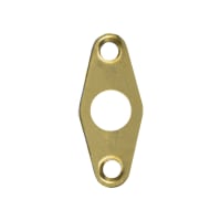 ERA Flat Escutcheon Plate 62 x 21 x 27mm Brass
