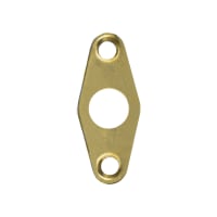 ERA Flat Escutcheon Plate 62 x 21 x 27mm Brass